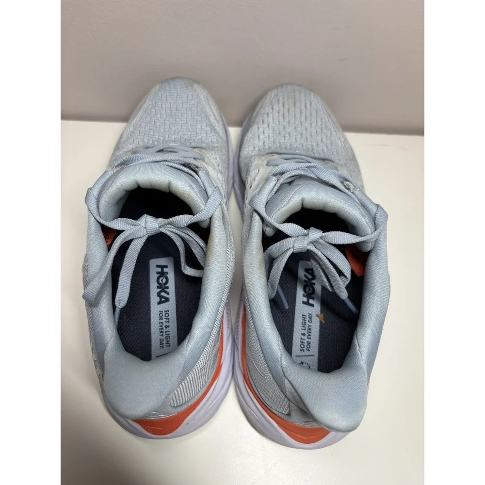 Hoka One One Clifton 8 Blue Fog‎ Running Training Shoes Women's - Size 7.5B